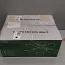 36 Inch Modern Ceiling Fans with Lights, Small Flush Mount Ceiling Fan with Light and Remote/APP Control, 5 Reversible 6 Speeds Curved Blades, 3 CCT Dimmable Lights for Bedroom, Black