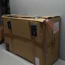 Alunaune 26" Metal Bar Stools Set of 4, Saddle Seat Backless Counter Height Barstools Kitchen Island Counter Stool Dining Chairs-Brown