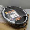 14.6 Inch Roasting Pan with Lid - Covered Oval Roaster - Enamel Carbon Steel Roaster Pot - Excellent Heat Distribution and Non-sticky - for Turkey Chicken Meat & Vegetables -Birthday and Holiday gift