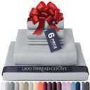 BELADOR Silky Soft Cali King Sheet Set -Luxury 6 Piece Bed Sheets for California King Size Bed, Secure-Fit Deep Pocket Sheets with Elastic, Breathable Hotel Sheets & Pillowcase Set, Wrinkle Free (Dove Gray)