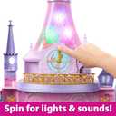 Mattel Disney Princess Toys, Ultimate Castle 4 Ft Tall with Lights & Sounds, 3 Levels, 10 Play Areas and 25+ Furniture & Pieces, Inspired by Disney Movies