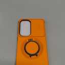 JAME for Samsung Galaxy S26+ Plus Case, Ring Holder Stand Kickstand, Slide Camera Cover with Screen Protector, Dual-Layer Shockproof Protective, Magnetic Accessory Friendly S26 Plus Phone Case, Orange