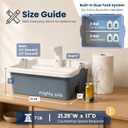 Patented Portable Sink with Running Water | Ready to Use in Minutes | 22”×17” Countertop | Self-Contained Dual Tank System | Perfect for Camping, Crafts & More
