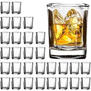 Vivimee 30 Pack Heavy Base Shot Bulk, 2.2 oz Square Shot Glass Set, Clear Espresso Shot Glass, Small Whiskey Shot Glasses for Vodka, Whiskey, Tequila, Espressos, Spirits & Liquors Vivimee 30 Pack Heavy Base Shot Bulk, 2.2 oz Square Shot Glass Set, Clear Espresso Shot Glass, Small Whiskey Shot Glasses for Vodka, Whiskey, Tequila, Espressos, Spirits & Liquors