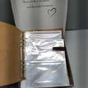 Photo Album 4x6 200 Photos, Genuine Leather Photo Albums with Writing Space with 30 Writing Paper, Travel Family Wedding Kids Graduation Ultrasound Baby Picture Album Scrapbook Photo Album（Flower）