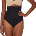 Maidenform Women's Seamless Shapewear, Tummy Control High-waist Brief, Firm Control Shapewear Panty (Medium, Black)