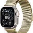 Magnetic Mesh Milanese Loop Compatible with Apple Watch Band 49mm 46mm 45mm 44mm 42mm 41mm 40mm 38mm Men Women, Stainless Steel Metal Strap for iWatch Ultra 3/2/1 Series 11 10 9 8 7 6 5 4 SE