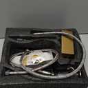 Hoimpro Bathroom Waterfall Sink Vanity Faucet with Pop-up Drain and cUPC Water Supply Line 6 Inch Deck Plate, Single Handle One 1 Hole, Stainless Steel Brushed Gold