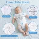 Baby Shower Gifts for Boys 12-in-1 Baby Boy Gift Set for Newborn, Premium Gender Reveal Gifts for New Parents, with Elephant Lovey, 100% Cotton Onesie, Photo Frame & Carriage Storage Case, Blue