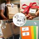 MFLABEL 12 Rolls Thermal Shipping Labels (12,000 Labels) - 2.25 x 1.25 Inch Direct Thermal Perforated Stickers for FBA, Barcode, SKU, Packaging Compatible with Zebra, Rollo, Munbyn Thermal Printers