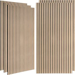 Large Acoustic Panels for Wall Sound Proof Sound Dampening Panels for Wall Decor and Ceilings 47.2 x 23.6 x 0.4 Inch Polyester Fiber Noise Absorb Panels for Bedroom Home Studio Office (Camel, 5 Pack)