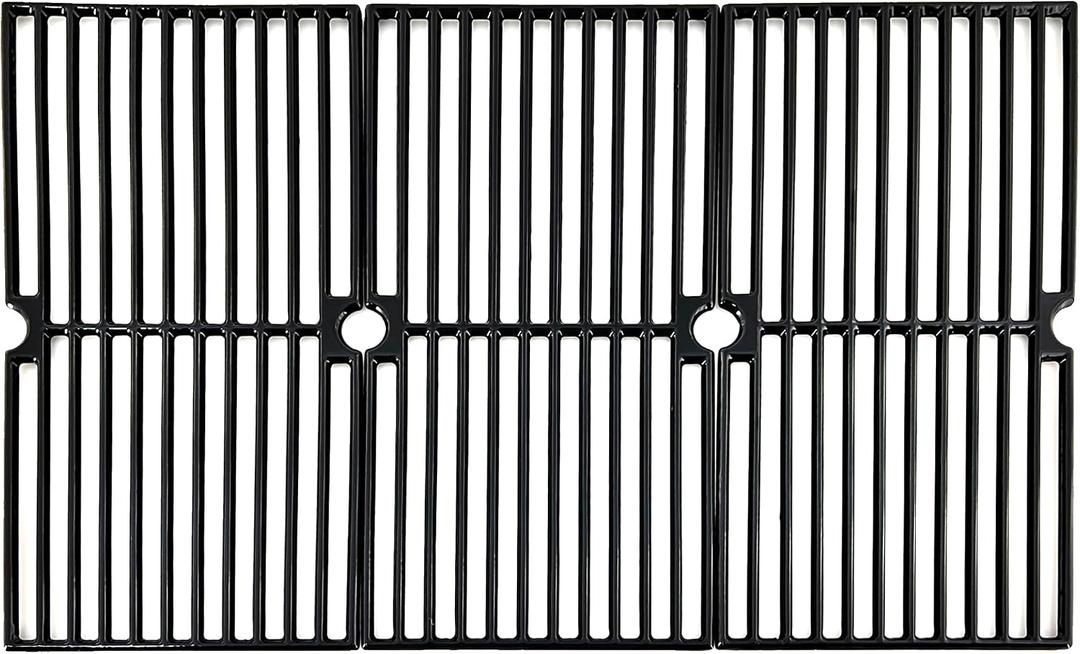 Direct store Parts DC118 Cast Iron Cooking grid Replacement for Brinkmann 810-1415-F, 810-1470, 810-8300, 810-8300-F, for Grill King 810-9325-0, set of 3 Cooking Grate (17 5/8" x 27 7/8")