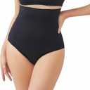 Seamless shapewear shorts tummy control underwear for Women Body Shaper Shorts High waist Panties Nylon (Small, Black)