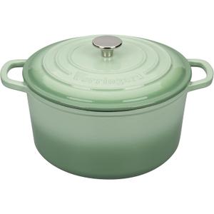 Enameled Cast Iron Dutch Oven Pot with Lid, for Sourdough Bread Baking, Round Dutch Ovens, 4.5 Quart, Green