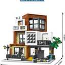 Modern House Building Set, Modern Cubist Villa Modular City Building Blocks MOC Bricks Set,Compatible with City Sets and Other Major Brands,Adults and Girls Aged 14+ (1399 PCS)