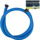 Frienda 10 ft Swimming Pool Replacement Hose - 1.5" Diameter Plastic Above Ground Hose Replacement Accessory for Home, Swimming Pool, Filter Pump, Saltwater Systems(Blue, Black)