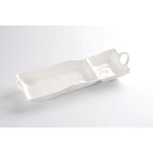 Pampa Bay Shatterproof Melamine Chip and Dip, 18.5 x 5.5 x 3.25 Inch