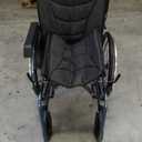 Foldable Lightweight Wheelchair with Handbrakes, Adult Transport Wheelchair, Weighs Only 30 lbs, Flip Up & Height Adjust Armrest (22" Rear Wheel)