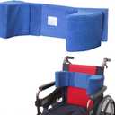 Wheelchair Lateral Support Cushion, Wheelchair Back Support Cushion for Positioning, Lateral Foam Wedge Cushion for The Elderly (Blue)(Waist Rest)