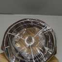 Mateyrie Lamp Shades for Hanging Lamp Floor Lamps Pendant Light Replacement, 3Tier Drum Lamp Shade with Black Fabric for Living Room Dining Hall Bedroom (Black)