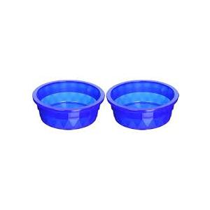 Van Ness 2 Pack of Crock Heavyweight Dish, Small, Food and Water Bowls for Dogs and Cats