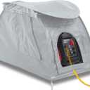 Small Inverter Generator Cover While Running, Portable Waterproof Generator Shed CoverOutdoor Generator Tent Cover for Rain, Fit Most 1000-5500 Watt Inverter Generators, Grey