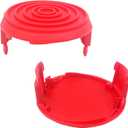 Weed Eater Spool Cap Cover for Hyper Touch HT19-401-003-03,HT18-401-002-01,HT10-401-002-01,HT18-401-004-01,Hyper Touch Electric String Trimmer Replacement Parts,Red,2 Pack
