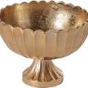 Accent Decor Scallop Compote for Plant and Flowers | Modern Bowl Decor for Home or Office l Indoor and Outdoor Vase for Any Event Decorations (5.75x 4.5) (73350)