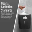 WIPESPLUS Wall Mounted Wipe Dispenser, Wet Wipes Holder, for WipesPlus Refill Bags with Lock for Supermarkets, Retail, and Business, Plastic, 13.5 Inches, Black
