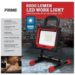 Prime 6000 Lumen LED Work Light - Red