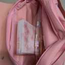 Crtiin 74 Pcs Kawaii Cherry Blossom Stationery Set Japanese Kawaii Pencil Bag Mechanical Pencil Cherry Erasers Pencil Refill and Stickers for Office Party Favors(Pink)