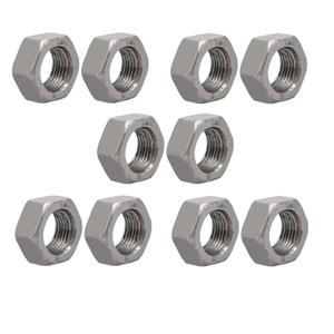 uxcell 10pcs M16 x 1.5mm Pitch Metric Fine Thread Carbon Steel Left Hand Hex Nuts