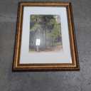 12x16 Gold Picture Frame, Ornate Vintage Wall & Tabletop Frame with Real Glass, Display 8.5x11 with Mat or 12x16 without Mat for Antique Decor