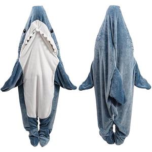 Gudina Shark Blanket Hoodie Onesie, Shark Sleeping Bag for Adult (XL)