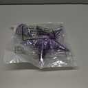 Blulu 10 Inches Purple Christmas Star Tree Topper Xmas Tree Topper Glitter Tree-top Star for Christmas Decorations