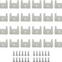 120 Pcs LED Light String Fixing Clips, Neon Mounting Clips with Screws Suitable for 14mm-17mm (0.55 inch-0.67 inch) Wide Strip Light