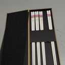 Ceramic Chopsticks Set of 4, Reusable Dishwasher Safe,High-grade Bone Porcelain Chopsticks with Case (White 4 PC)