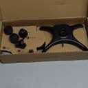 Rehand Quad Cane, Walking Cane with Ergonomic Handle Ever and Graceful 4-Pronged Base for Extra Stability, Adjustable Walking Sticks for Right or Left Handed Men & Women and Seniors (Black2)