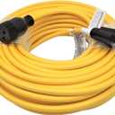 Parkworld 62251 NEMA 6-15 Cable de extensin 6-15P a 6-15R (hoja T hembra tambin para adaptador 6-20R) 250V, 15A, 3750W (100FT)