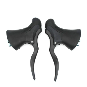 hong111 Bicycle Brake Lever,Bicycle Brake Handle 1 Pair Universal Aluminum MTB Mountain Bike Cycling Brake Levers Front & Rear Brake Levers Drop Handlebar Set