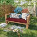 Outdoor Bench Cushion 45183.5 in Thick Waterproof Patio Furniture Cushions, Patio Porch Swing Replacement Seat Pad with Tie Straps and Anti-Slip, for Backyard Garden, Burgundy