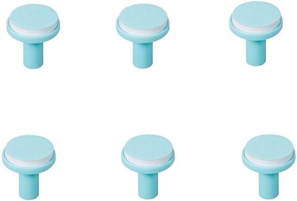 Baby Nail File Replacement Heads, Safe Electric Nail Trimmer Pads Refills Grinder Buffer Attachments Nail Care Filer Tool for Newborn Infants Toddlers Kids 6+ Months Up 6 Pack Blue