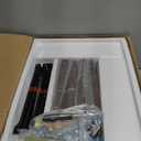 Rattan Nightstand,Farmhouse Bedside Table with 2 Storage Drawer and Open Wood Shelf, for Bedroom and Small Spaces,Night Stand with Solid Wood Legs (Walnut Brown)