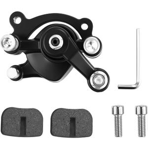 Front Disc Brake Caliper and Pad for MBX10 MBX11 80cc MM-B80 105cc MM-B105 CT100U CC100X Trail Mini Bike 47 49cc Mini ATV Gas Scooter Dirt Pocket Bike Black