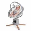Baby Swings for Infants with 9 Modes & 8 Speeds, Zoicay Electric Baby Swing, 360° Rotating Seat, APP & Remote Control, 6 Preset Melodies, Portable Infant Swing for Indoor and Outdoor(Gray)