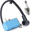 598472001 Ignition Coil with Spark Plug Replacement for Husqvarna 360BT 570BTS 570BFS 578BTF 580BTS 580BFS 580BFSMarkII 580BTSMarkII Packback Blower Replace 587984501 596811401