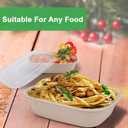 36 oz 60 Pack Large Paper Bowls with Lids, Disposable Bowls Bulk Leakproof and Microwave Safe for Hot/Cold Use (36OZ-60PACK)