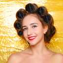 40 Pieces Sponge Hair Rollers Satin Rollers Silk Foam Rollers Women Hair Curlers with Duck Teeth Clips for Hairdressing Styling(Multi-size,Black)