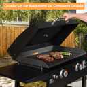 Griddle Lid for Blackstone 28" Omnivore 2287 2206 1517(2024 Model), 5857 Griddle Hard Cover for 28 Inch Blackstone Griddle Lid, Griddle Hood Flat Top Grill Cover 28 Inch Lid