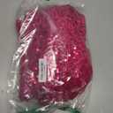 Wenrine Womens Sparkly Sequin Dress Spaghetti Strap V Neck Sexy High Slit Formal Club Party Evening Maxi Dresses (Large, Rose Red)